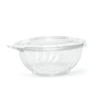 Saladeira transparente 1000ml pet com lacre