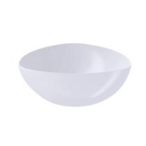 Saladeira Triangular Essential 2,5L Branco Tigela de Plástico Bacia Pipoca Pote Sobremesa Coza
