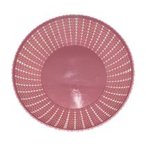Saladeira Vazada Redonda De Plástico 24,5cm Multiuso Media