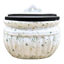 Saleiro 1KG - Porcelana Decorada Arabescos Saleiro 1KG - Porcelana Decorada Arabescos