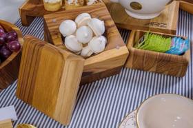 Saleiro Carré Madeira Teca ARZ Home Design Saleiro Carré Madeira Teca ARZ Home Design