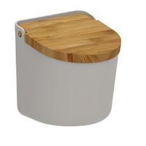 Saleiro De Mesa Ou Lume Tampa Bambu Cozinha Mesa Posta - Marrom Saleiro De Mesa Ou Lume Tampa Bambu Cozinha Mesa Posta - Marrom