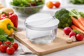 Saleiro de Mesa Pote Cozinha Com Tampa Transparente 1 Kg