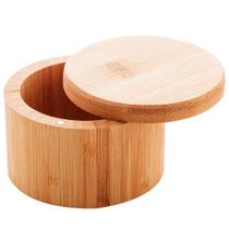 Saleiro De Mesa Redondo 9x6cm em Bambu