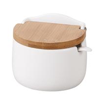 Saleiro De Porcelana Asper Branca Hauskraft