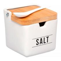 Saleiro de Porcelana Manhattan Branco 270ml PCLN194BR - Etilux