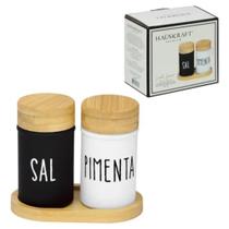 Saleiro E Pimenteiro De Vidro 90ml Doha Base Bambu Hauskraft Saleiro E Pimenteiro De Vidro 90ml Doha Base Bambu Hauskraft