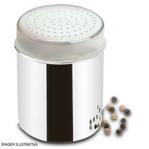 Saleiro e Pimenteiro Jornata Brinox com Sobretampa Plástica 280 ml Saleiro e Pimenteiro Jornata Brinox com Sobretampa Plástica 280 ml