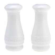 Saleiro e pimenteiro Le Creuset Stoneware 120 ml, conjunto branco, 2
