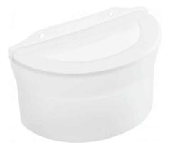 Saleiro Grande Plástico Sanremo Parede Bancada Resistente Cor Branco