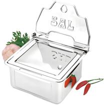 Saleiro Inox Brinox Aço Inox Suprema 600G Cozinha Parede