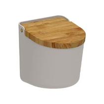 Saleiro Lume Tampa de Bambu Bege Fechado SLB3000BGF - Ou