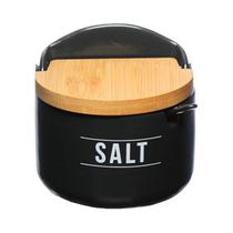 Saleiro Manhattan Redondo De Porcelana Com Colher 290ml