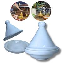 Saleiro marroquino Tagine Porcelana Resistente Rita Lobo Branco Saleiro marroquino Tagine Porcelana Resistente Rita Lobo Branco