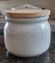 Saleiro parede 1 kg porcelana branco gelo