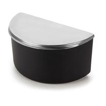 Saleiro Plástico com Tampa de Aço 1kg de Bancada Forma Inox