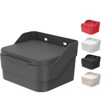 Saleiro Porta Sal Condimento Cozinha de Mesa e Parede Plástico c/ Tampa Trium Ou