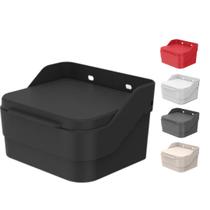 Saleiro Porta Sal Condimento Cozinha de Mesa e Parede Plástico c/ Tampa Trium Ou