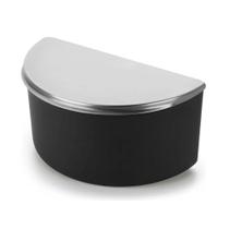 Saleiro Porta Sal Pimenta Condimentos De Bancada Tampa Inox