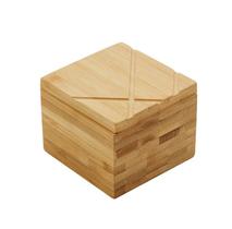 Saleiro Quadrado em Bambu com Tampa 9x9x7cm - Lyor