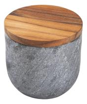 Saleiro Tramontina Provence em Teca e Pedra Sabão 11,5 cm 13518/351