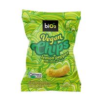 Salgadinho Assado Orgânico Vegan Chips Bio2 Lemon Pepper 40g