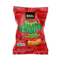 Salgadinho Assado Orgânico VeganChips Bio2 Tomate Manjericão