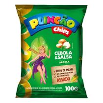 Salgadinho de Milho Plincão Chips Sabor Cebola e Salsa Argola 100g