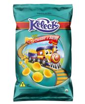 Salgadinho keleck max cheddar e bacon 10 un 150 gr. Salgadinho keleck max cheddar e bacon 10 un 150 gr.