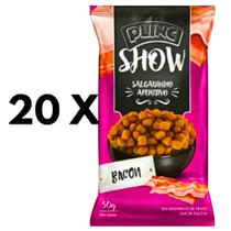 Salgadinho Plinc Show Bacon -1 cx c/ 20un De 50g Cada