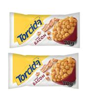 Salgadinho Torcida sabor Bacon 70g Lucky Kit 15 Pacotes