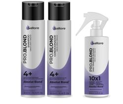 Sallore Pro.Blond Absolute Blond Shampoo e Condicionador e Spray Termoativo