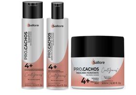 Sallore Pro.Cachos Curl Genius Shampoo e Máscara e Ativador de Cachos