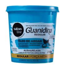 Salon Line Creme Alisante Argan Pote Cabelos Medio Ou Fino