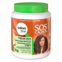 Salon Line Creme de Pentear Condicionador Sos 5Em1 Oleococo 1K