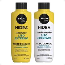 Salon Line Hidra: Shampoo e Condicionador Liso Extremo 300ml Salon Line Hidra: Shampoo e Condicionador Liso Extremo 300ml