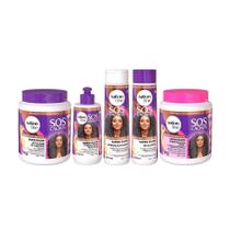 Salon Line Kit Completo SOS Cachos Super Óleos ( Com 5 Produtos )