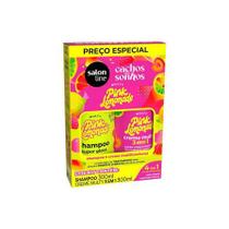 Salon line kit sh e cond cachos multy pink lemonade 300ml