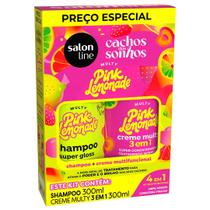 Salon Line Kit Shampoo 300ml + Creme Multifuncional 300ml Pink Lemonade Cachos dos Sonhos