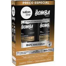 Salon Line Kit Sos Bomba Shampoo + Condicionador Forca E Engrossamento 200ml