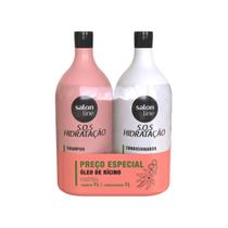 Salon line kit sos hidratacao shampoo+condicionador 1l oleo de ricino Salon line kit sos hidratacao shampoo+condicionador 1l oleo de ricino
