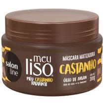 Salon Line Meu Liso Máscara Matizadora Castanho 300G Salon Line Meu Liso Máscara Matizadora Castanho 300G