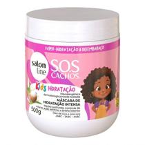 Salon Line SOS Cachos Kids Máscara Capilar Infantil Hidratação Intensa Cachinhos Ondulados Cacheados Crespos Vegana Hipoalergênica a partir de 3 Anos