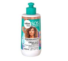 SalonLine Creme P/ Pentear SOS Cachos Ácido Hialurônico - 300ml
