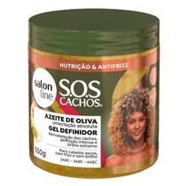 SalonLine Gel Definidor SOS Cachos Azeite de Oliva - 550g - SALON LINE