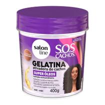 SalonLine Gelatina SOS Cachos Super Óleos 400g