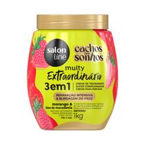SalonLine Tratamento 3 em 1 cachos dos sonhos 1kg Multy extraordinário morango SalonLine Tratamento 3 em 1 cachos dos sonhos 1kg Multy extraordinário morango