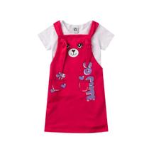 Salopete e camiseta Infantil Feminina -