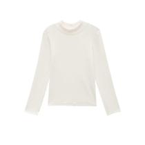 Salopete infanti veludo preta com blusa manga longa off white