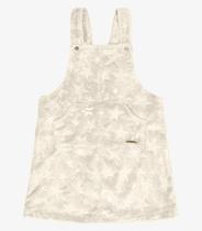 Salopete Infantil Peluciada Com Glitter Trick Nick Bege